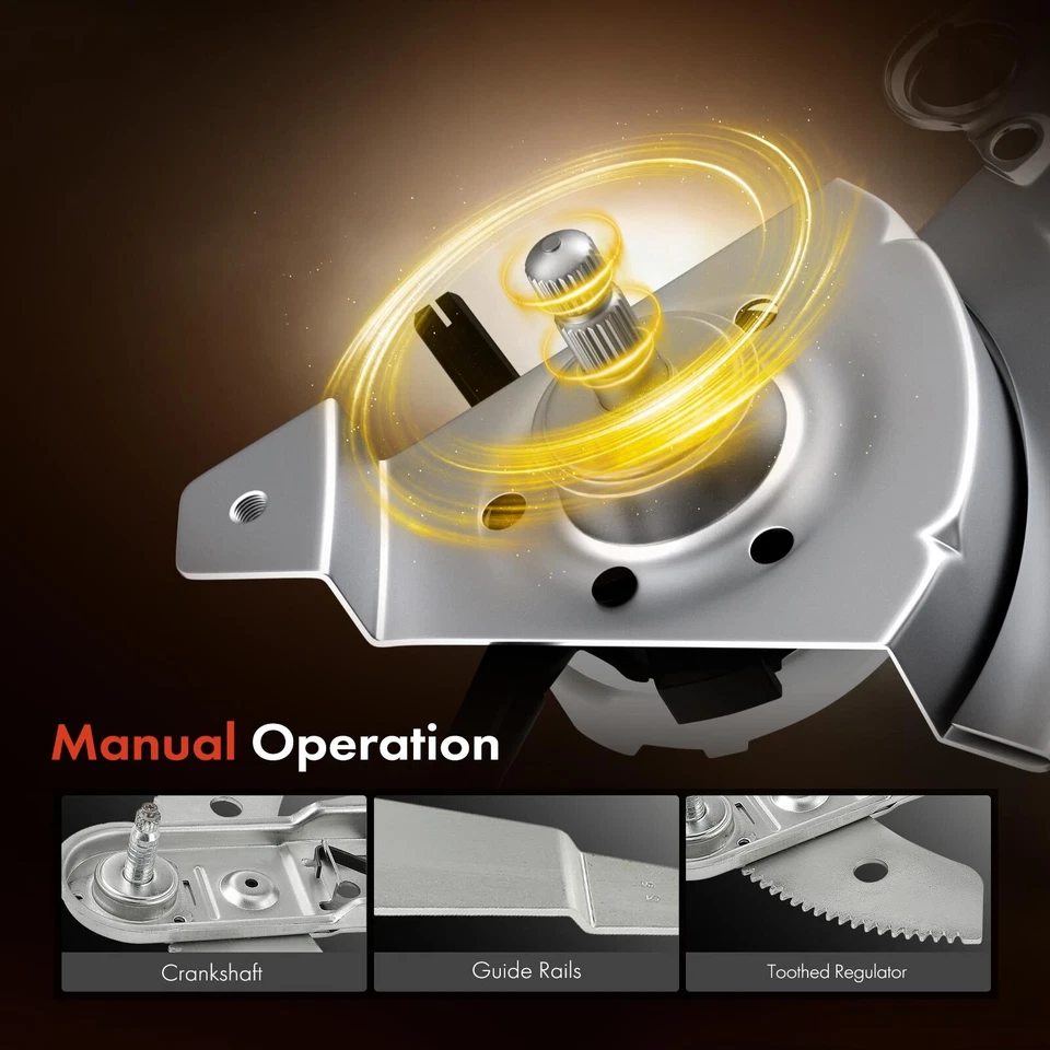 Regulador de ventana manual delantero izquierdo para Ford Ranger 1989-1992 Bronco II 1989-1990 Foto 4 de 4