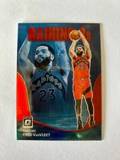 2022-23 Donruss Optic Fred VanVleet Raining 3’s Red Prizm SP #19/99 Raptors Card