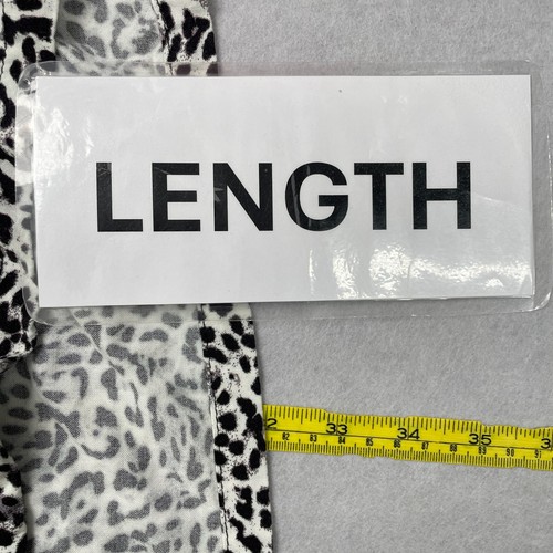 Insight Button Up Shirt Mens 2XL White Black Leopard Print Short Sleeve Casual - Picture 10 of 11
