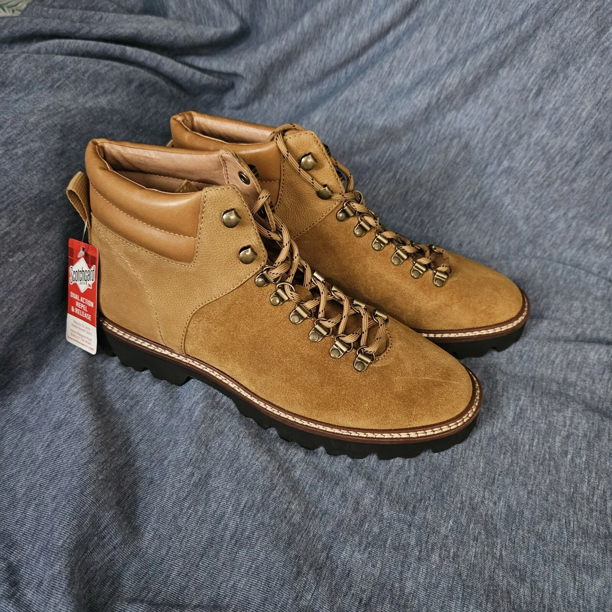 Madewell The Citywalk Lugsole Hiker Leather Boots Dual Action in