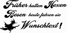 Hex1 Auto 1 Aufkleber" Früher hatten Hexen Besen heute fahren ....." 15 cm