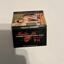 Vintage Matchbook Maiko Japanese Restaurant Girlie Honolulu HI Advertising Full
