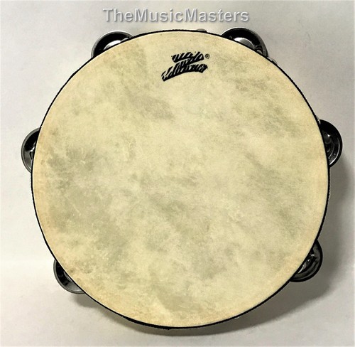 8" inch Wood TAMBOURINE Double Jingle Row Band Percussion Musical Instrument - Picture 6 of 7
