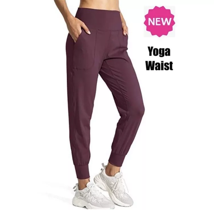 NEW Women Small Maroon Jogger Athletic Gym Fitness Yoga Pants (lululemon  dupe)