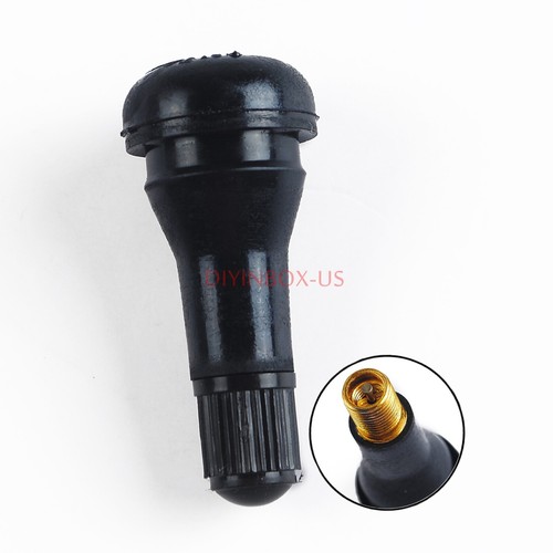 200pcs Car Auto TR 413 Short Rubber Tubeless Snap-In Tyre Tire Valve Stems Black - Picture 7 of 24