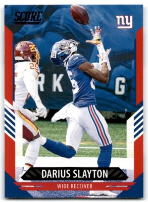 2021 SCORE RED & BLUE DARIUS SLAYTON NEW YORK GIANTS #63