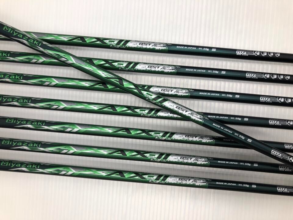 XXIO X-eks- 2022 Iron Set 8 Clubs 5-Pw Aw Sw Miyazaki AX-2 Stiff