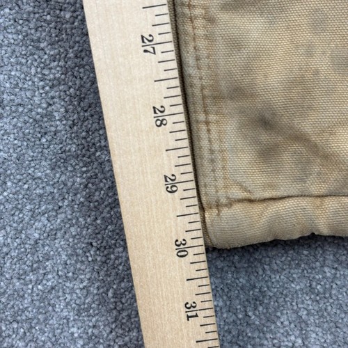 Mono Carhartt Peto Adulto 44x30 Bronceado Acolchado Pato Babero Doble Rodilla Para Hombres* - Imagen 7 de 12
