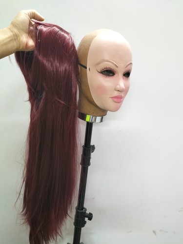 Dress Up As A Female Latex Mask Wig Headgear Long/short Hair Transgender Mask. - Picture 4 of 50