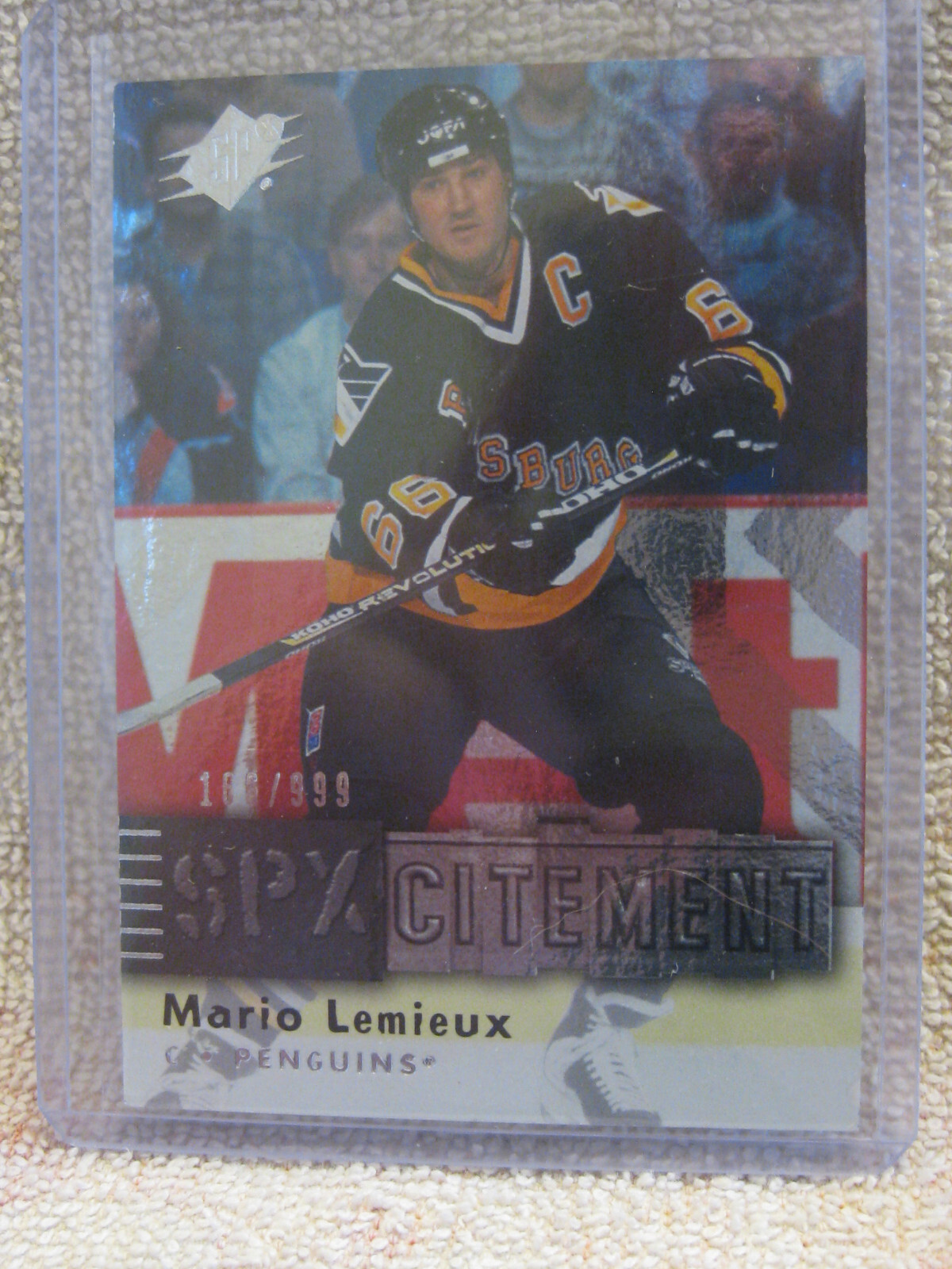 2009-10 SPx SPXcitement 166/999 Mario Lemieux #X66 HOF Pittsburgh Penguins