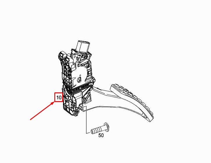 MERCEDES-BENZ A W177 Accelerator Pedal A1773001800