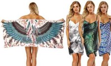 Beach Towel Microfiber Sand Free Rap Woman's Body Towel Super Absorbent No Sand