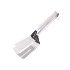 304 Stainles Steel Food Steak Flipping Spatula Tong Clip Kitchen Cooking Tool