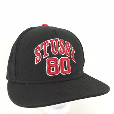 週末セール！stussy logo 5panel cap black Stussy Capz 80 Spell Out Script Logo Snap Back Trucker Baseball