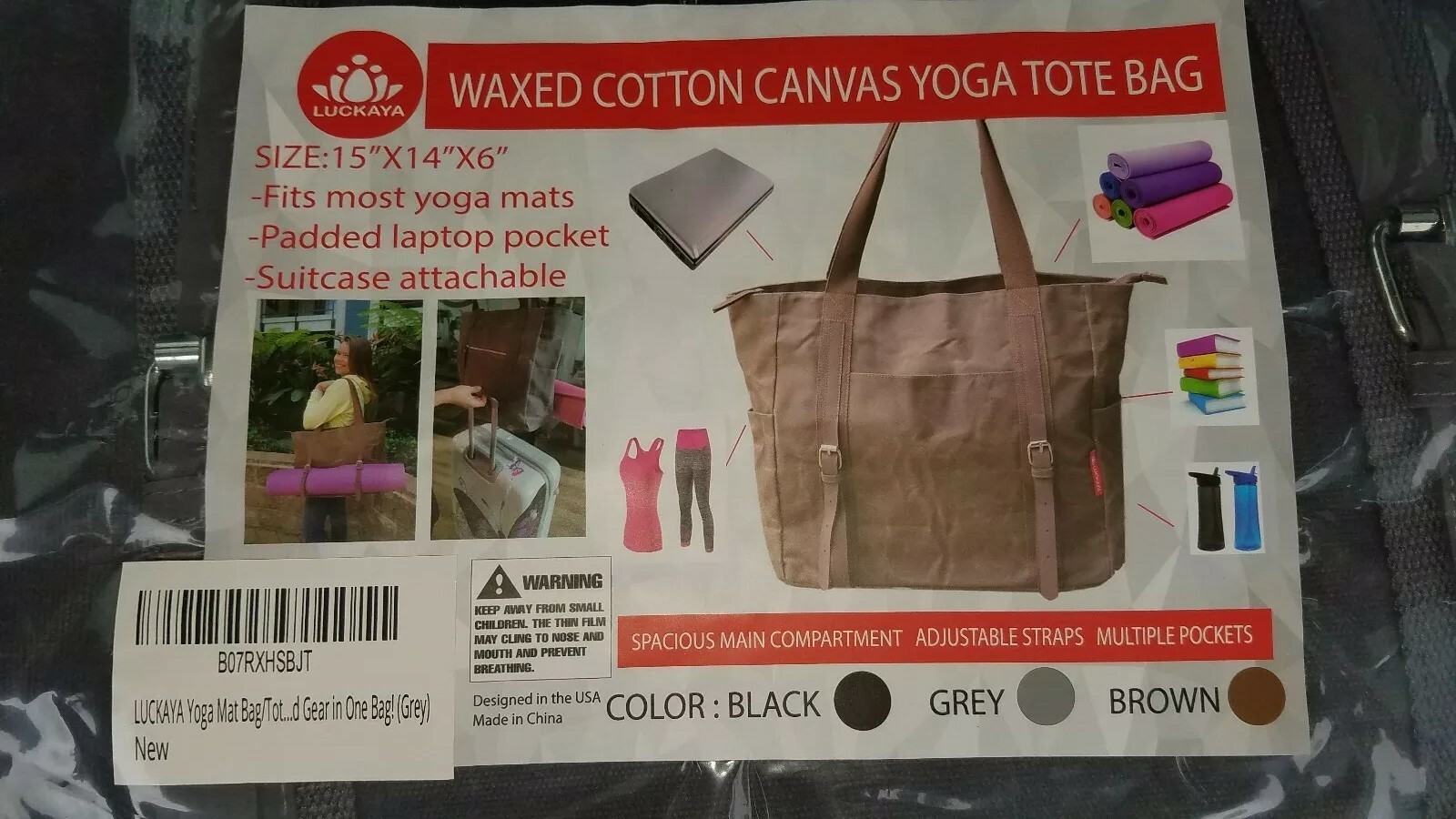 luckaya yoga mat bag