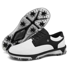 Men Golf Shoes Waterproof Golfing Sport Shoes Non Slip Comfort Walking Sneakers