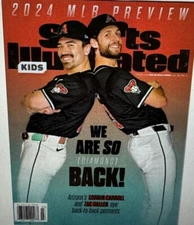 SPORTS ILLUSTRATED KIDS MAG w/cards - MARCH/APRIL 2024 - NEW - CHARLIE WOODS