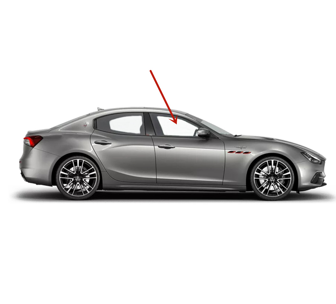 Fit 14-24 Maserati Ghibli Passenger Right Side Front Door Window Glass Tempered