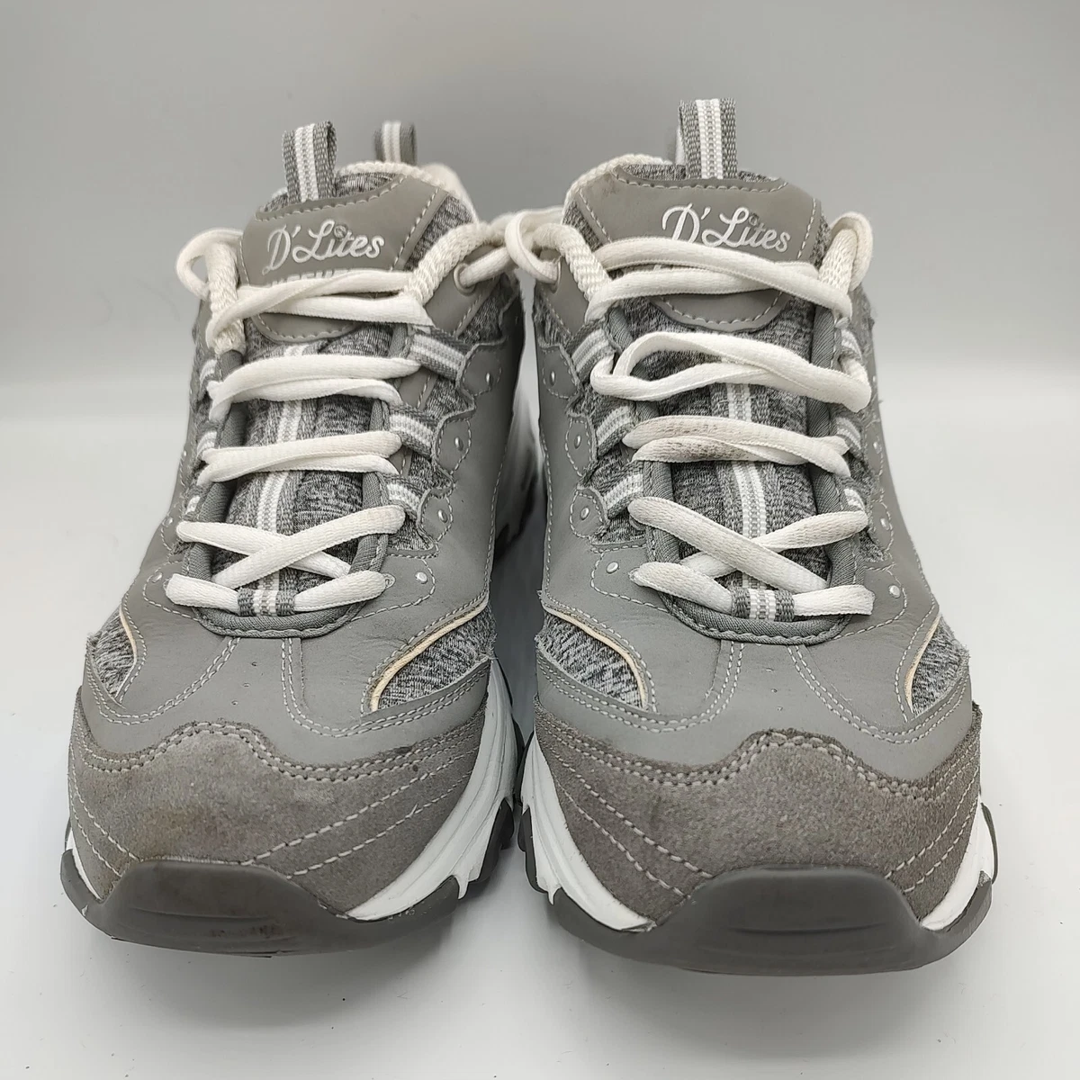 Skechers d lite grey outlet