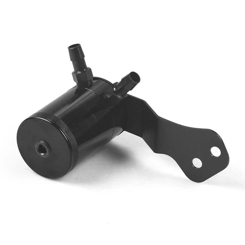 Oil Catch Can Tank Black Aluminium PCV Baffled For 2016+ Chevrolet Camaro SS - Picture 3 of 8
