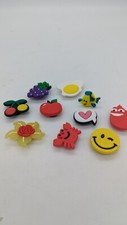 lot of 10 crocs charms jibbitz Smiley Face Grapes Egg misc assorted