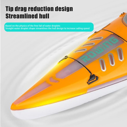 RC Kids Boat Toy, LED Paddle Waterproof 2.4GHz RC Kayak Boat Pool Bath - Picture 14 of 27