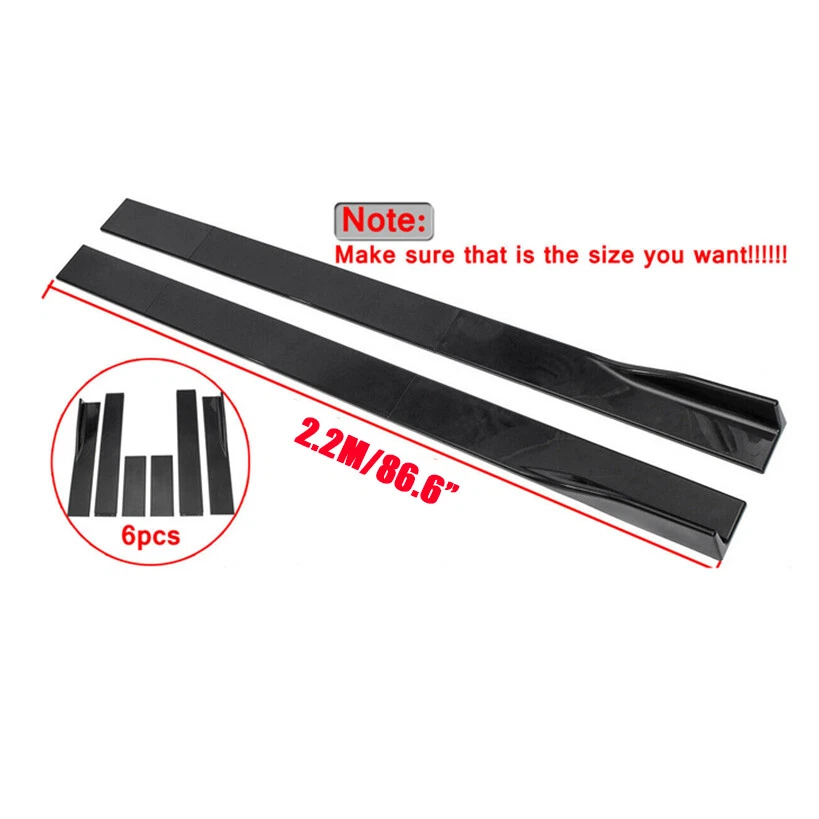 Para Toyota Avalon Front Bumper Lip Spoiler Splitter + 2.2M Saias Laterais + Varas de Apoio de Suspensão - Imagem 3 de 4