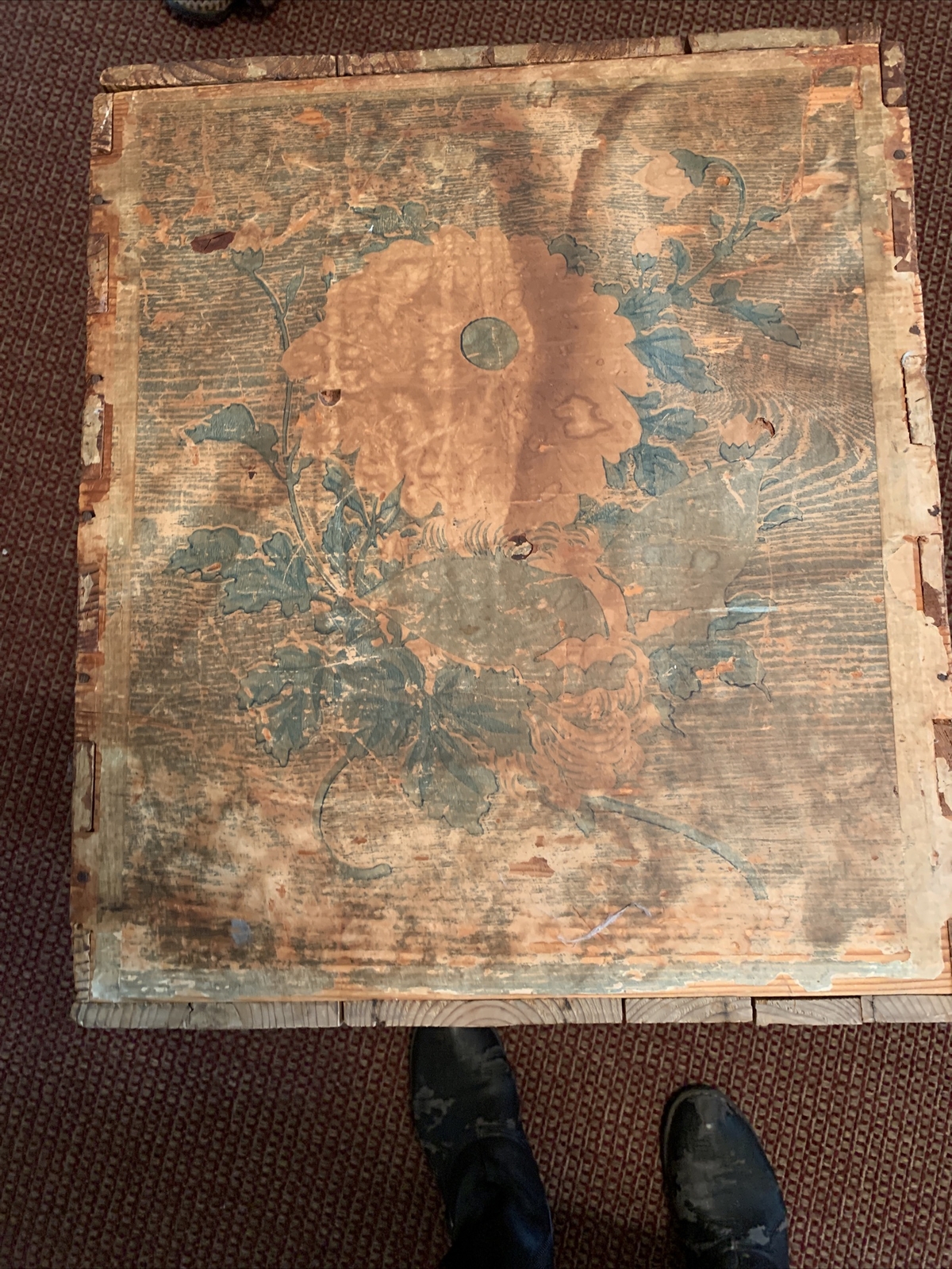 Antique Tea Shipping Box Tin Lined LARGE 18x21x16 RARE! eBay