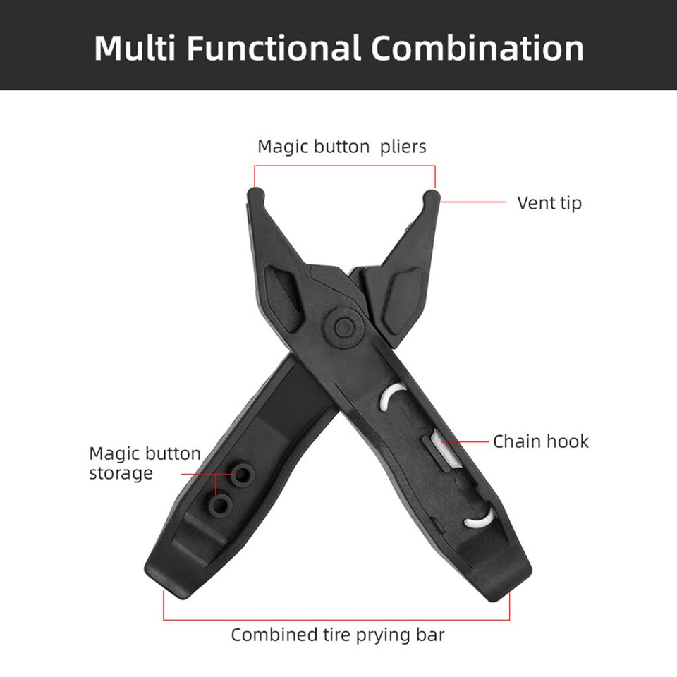 MTB Tyre Lever Bike Link Chain Plier Hook Buckle Repair Tool Cycling