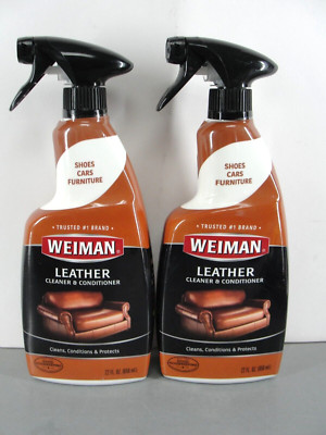 WEIMAN 22oz LEATHER CLEANER & CONDITIONER   RESTORE SHOE CAR AUTO SEAT SOFA