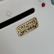 Creative Sound Blaster AWE 64 GOLD Computer Case Badge Sticker 386 486 Pentium