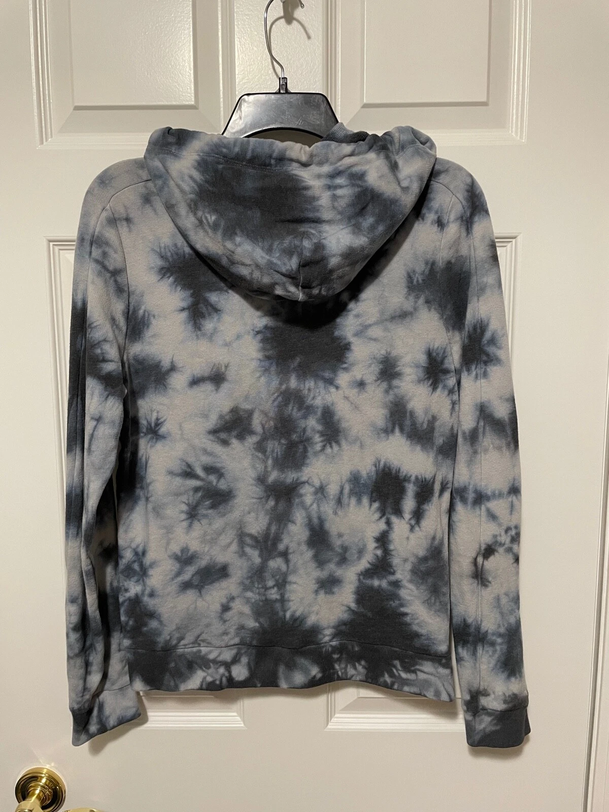 UNDERCOVER Felpa con cappuccio e zip intera Victoria's Secret blu tie dye logo cane taglia SMALL