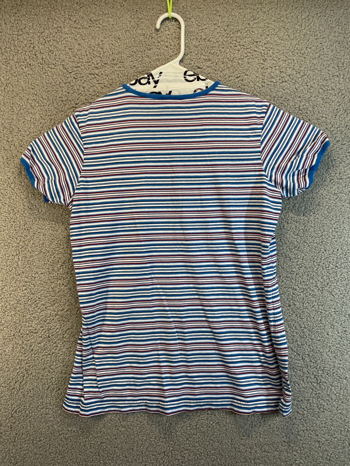 Tommy Hilfiger Mens Polo Shirt Size M  White Striped Short Sleeve thumbnail 4