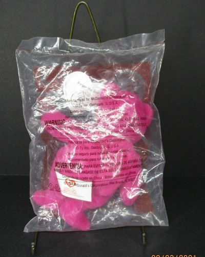 McDonald's Ty Teenie Beanie Babies 25th Ann 2004 Burger The Bear #2 Brand New - Picture 2 of 2