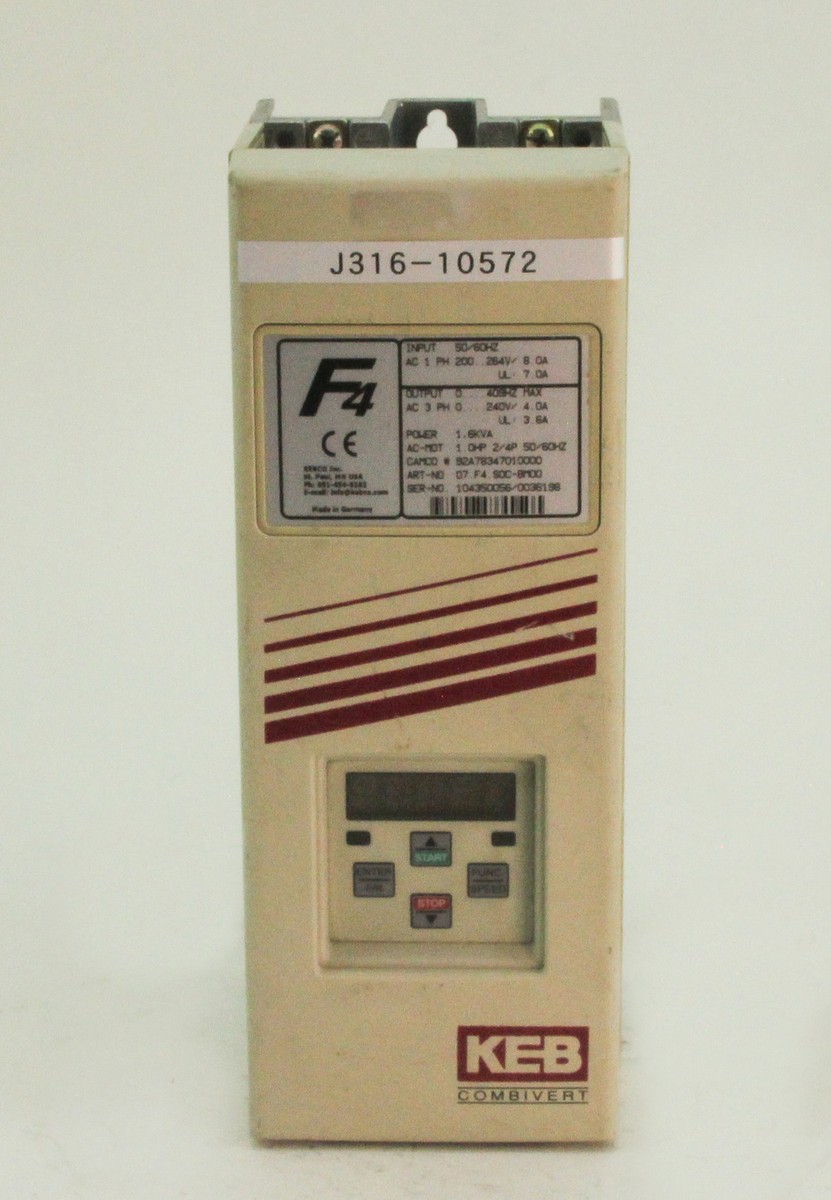 10572 KEB COMBIVERT FREQUENCY CONVERTER E167544 | eBay
