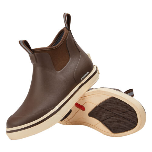 HISEA Men Fishing Deck Boot Waterproof Non-Slip Memory Foam Rain Booties Sailing