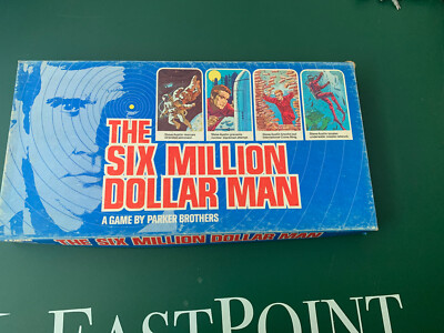 The Six Million Dollar Man TV Series Board Game Parker Bros. 1975 Lee Majors 