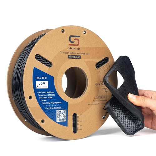 Siraya Tech Flex TPU Filament - 85A Shore ISO 10993 High Flexibility & Toughn...