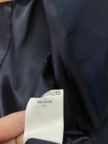 MAX MARA Womens Navy Blue Blazer Jacket size 46 - Picture 12 of 12