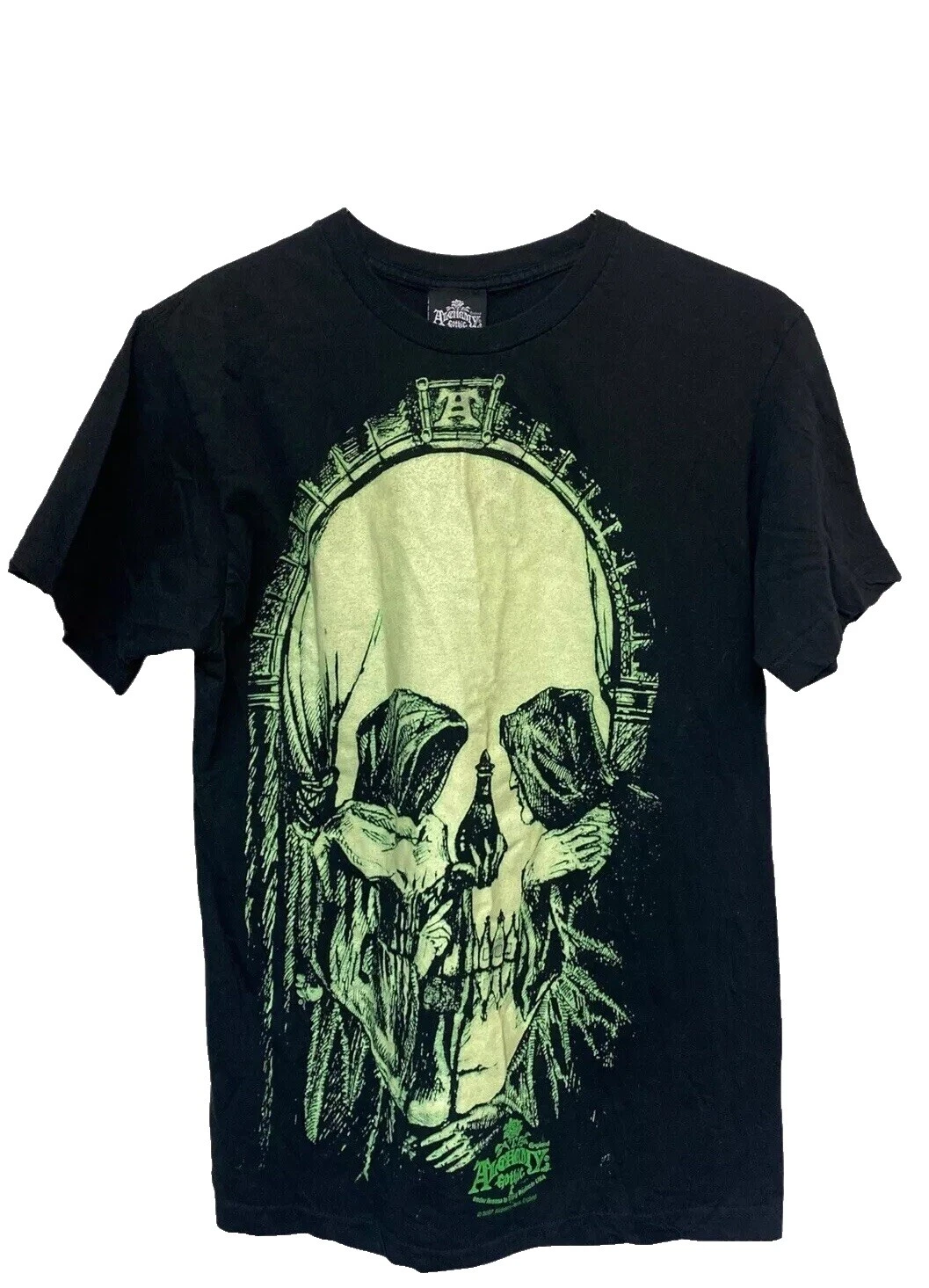 Camisas góticas negras de alquimia para hombre