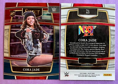 Cora Jade 2022 Panini Select WWE CONCOURSE Rookie #65 (RED BLUE RETAIL) QTY