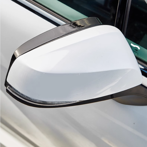 For Toyota Corolla Cross 2022-24 Bright Black Mirror Rain Eyebrow Cover Frame 2x - 第 4/9 張圖片