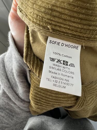 Brandneu mit Etikett Sofie d'hoore Pomona Cord Breitbeinhose Hose 38 UK 10 12 - Bild 4 von 9
