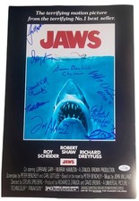 Jaws Cast x10 Signed Autographed 12x18 Poster ACOA Exact Video Proof ACOA