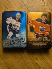 Two Upper Deck Connor McDavid Hockey Tins (Empty no cards)