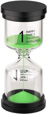 SuLiao Timer 1 Minute Hourglass: Green Sand Clock, Small 1 min,
