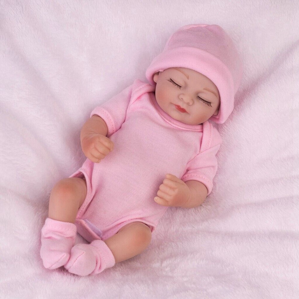 Cute Newborn Girl Doll Full Body Vinyl Silicone Baby Twins Gift