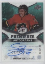 2018-19 Upper Deck Ice Ice Premieres Auto 100/299 Spencer Foo #IPA-SF Auto 7ci