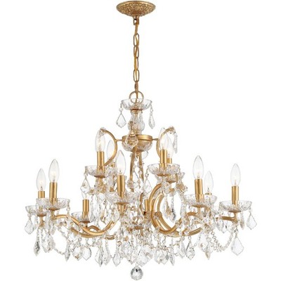 Crystorama 4456-GA-CL-SAQ Filmore Chandelier Antique Gold