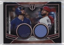2020 Topps Tribute Dual Player Relics 87/150 Joey Gallo Nomar Mazara #DR-GMA ne1